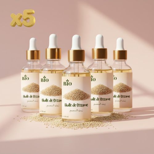Pack x5 Huile de sesame 50 ml Qualité Premium Naturelle