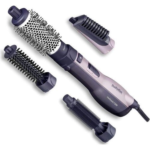 BaByliss Brosse soufflante multistyles Technologie ionique anti-frisottis, Technologie céramique, 4 accessoires, Multistyler, Noir, AS121E