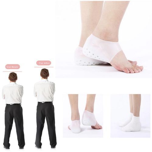 Manches de talon en silicone pour augmenter la taille du talon et équilibrer le pied