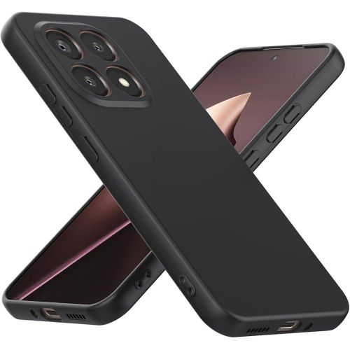 غطاء لهاتف Xiaomi 15T من السيليكون ضد الخدوش TPU: أسود