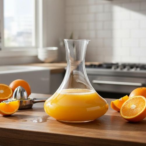 Pichet en verre pour servir les boissons, pratique et élégant