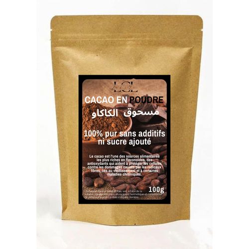 100g - Cacao en Poudre Top Grade - Pour Pâtisserie et Boissons
