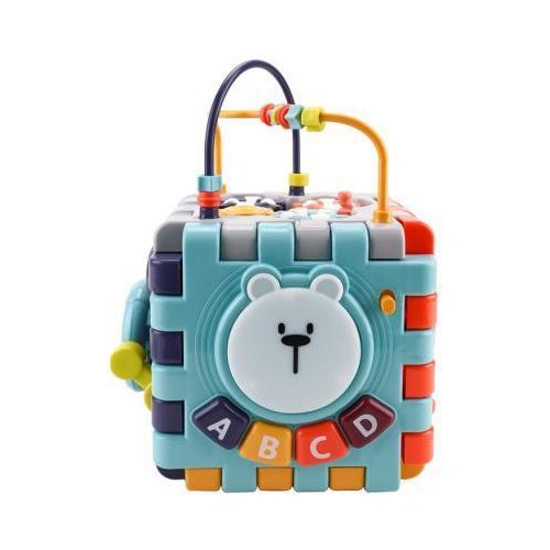 Cube d’Activités Éducatif Bébé – Sons, Lumières, Formes et Lettres