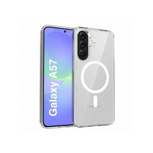 Couqe pour Samsung Galaxy A57 5G transparent MagSaf anti-collision