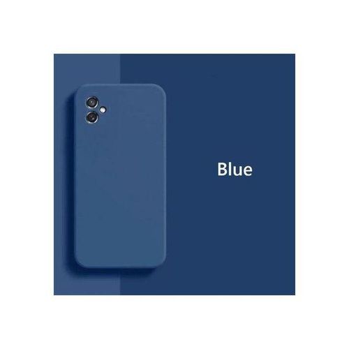 Pochette silicone liquid pour Samsung Galaxy A04E - Bleu