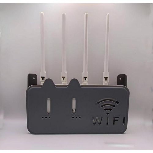 Boîte Cache Câbles WiFi, Support Modem Murale, Rangement Électronique Moderne, Support Routeur WiFi Mural, Organisateur Modem Sans Perçage, Étagère Décorative Maison