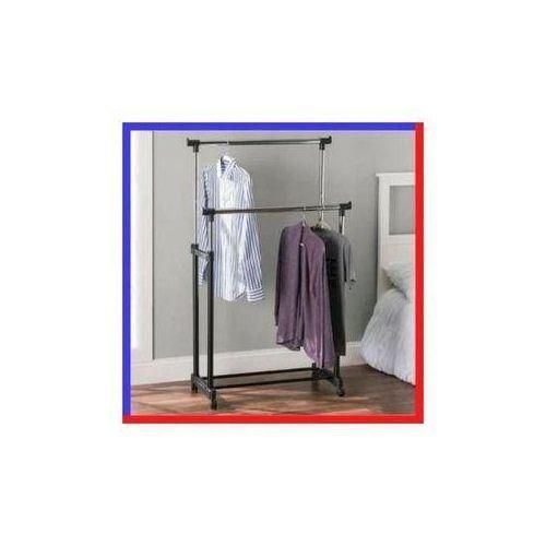 Porte cintres de vêtements mobile avec roues, Porte-vêtements & chaussure double