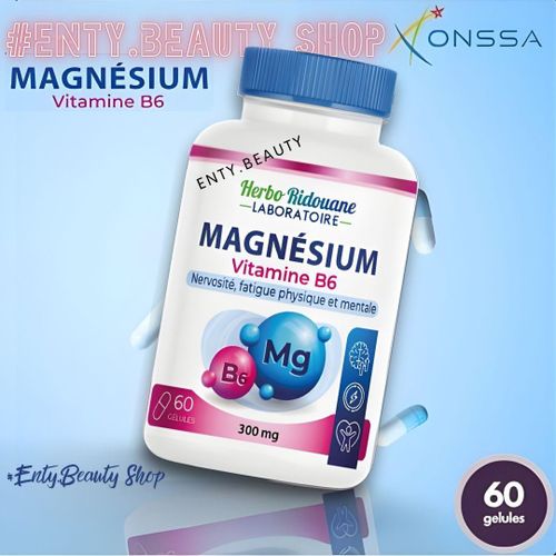 Capsules chaudes de poudre de Vitamine B6 de Magnésium de Offre Spéciale 300 mg et capsules pures de supplément de sports de suppléments, Nervosité, fatigue physique et mentale.