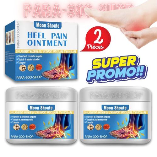 عبوة من قطعتين - مرهم لآلام الكعب - مرهم مهدئ للكعب، كريم لتخفيف آلام الكعب - يخفف آلام القدم، تركيبة طبيعية.