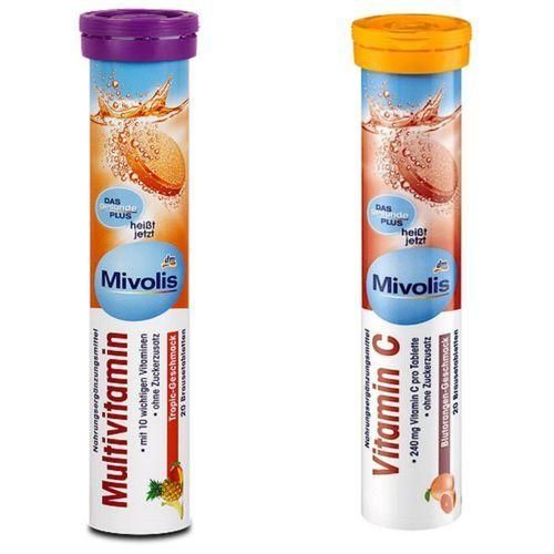 Multivitamin Brausetabletten+Vitamin C Brausetabletten 40 Comprimés