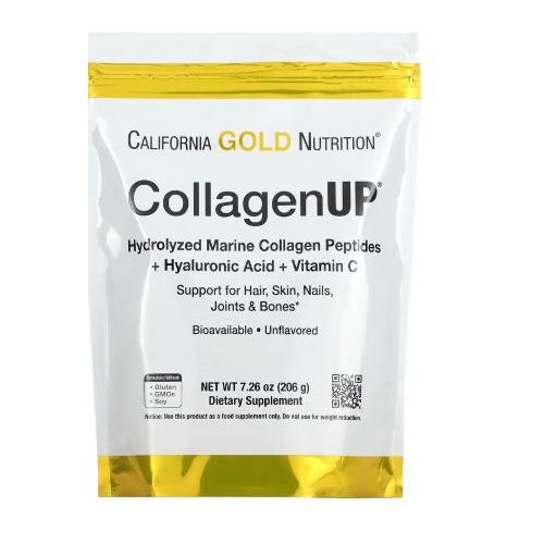 Collage-nUP®, Hydrolyzed Marine Collagen Peptides with Hyaluronic Acid and Vitamin C, Unflavored, 7.26 oz (206 g)