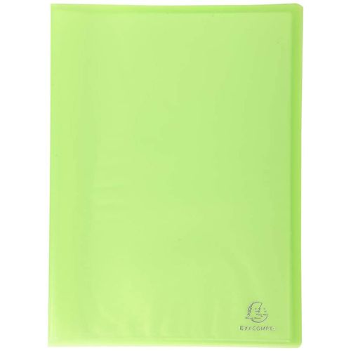 PROTE DOCUMENTS EN POLYPROPYLÈNE SEMI RIGIDE CHROMALINE 60 VUES - A4 - pistach