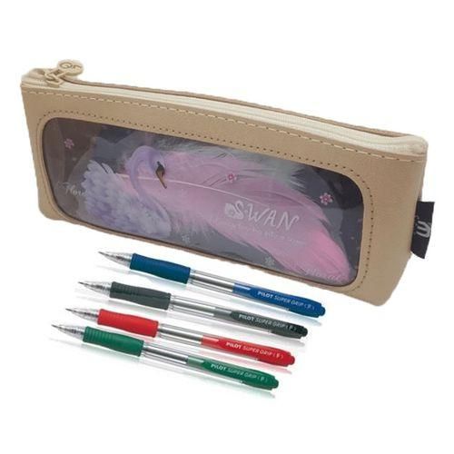 Trousse Fille Scolaire SWAN - Trousse d'école, Porte-crayon