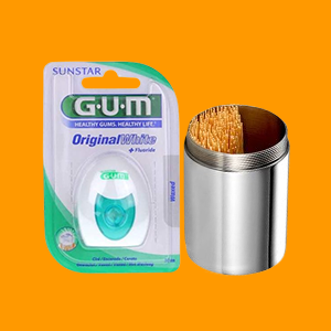 Fil dentaire et pics