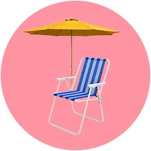 Parasols et Chaises