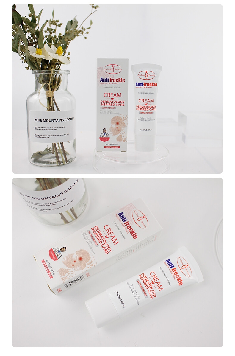 Best Organic Fade Dark Spots Reduce Freckles 20g Anti Freckle Cream For Skin Lightening