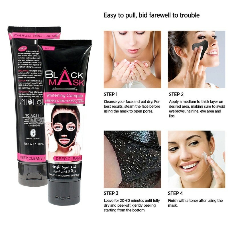 QX0338A Retrait du masque de nettoyage en profondeur noir pour enlever les points noirs (6)