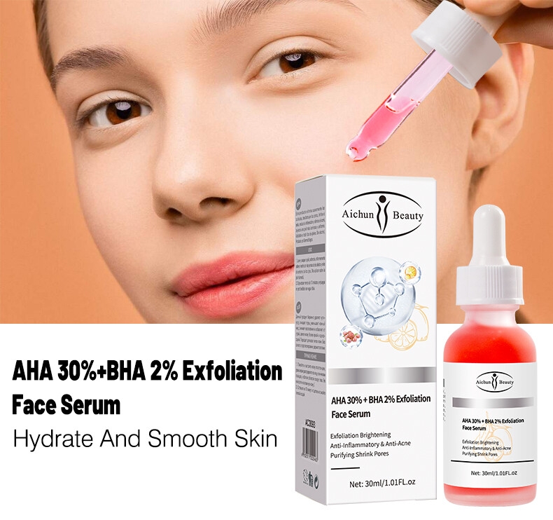 Aichun Beauty Private Label Exfoliating Anti Acne Face Care Brightening Purifying Shrink Pores Face Serum For All Skin Types