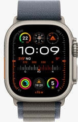 Apple Watch Watch Ultra 2 49 mm Boîtier Titanium Olive Boucle Alpine  Maroc