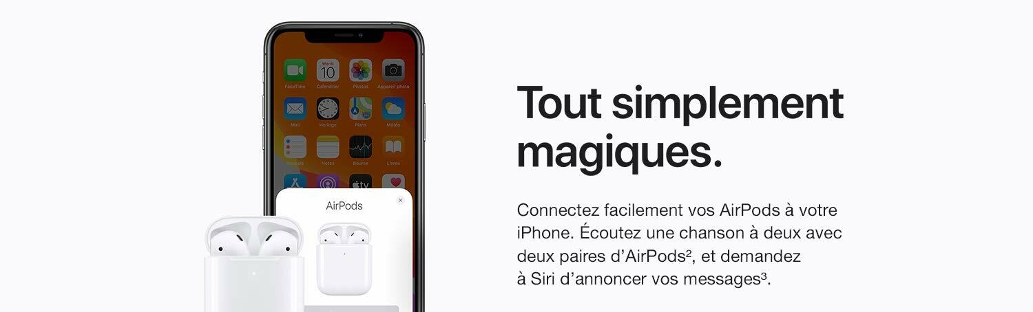 Apple AirPods (2ᵉ génération) • MediaZone Maroc