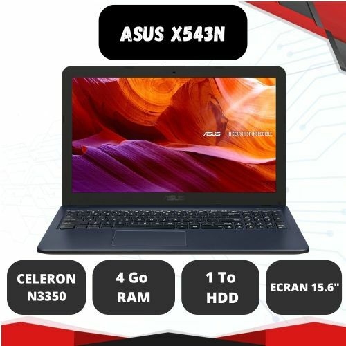 Asus X543N - Intel Celeron N3350 - 4Go - 1To - 15.6