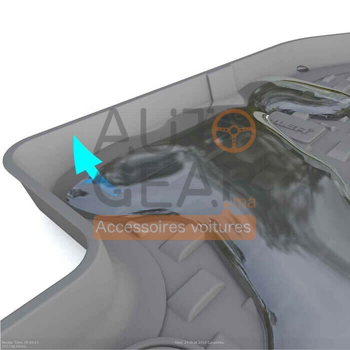 Tapis voiture Sahler 4D sure mesure