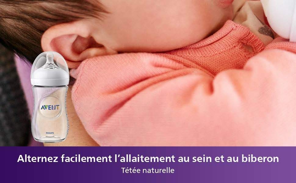 Avent Natural Biberon en Polypropylène Rose 330ml