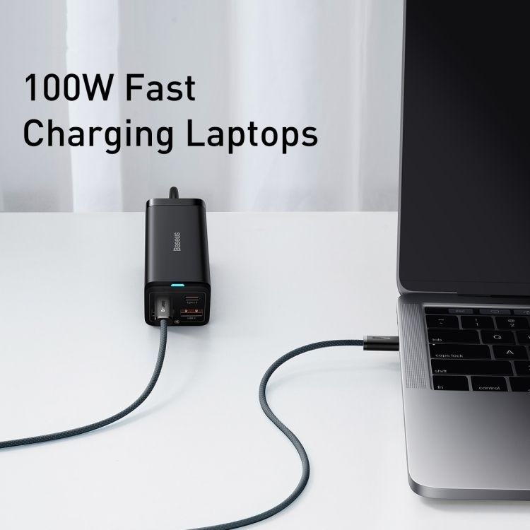 Baseus CALD000316 Dynamic Series 100W USB-C / Type-C to USB-C / Type-C Fast Charging Data Cable, Cable Length:2m(Dark Grey Blue) - 7