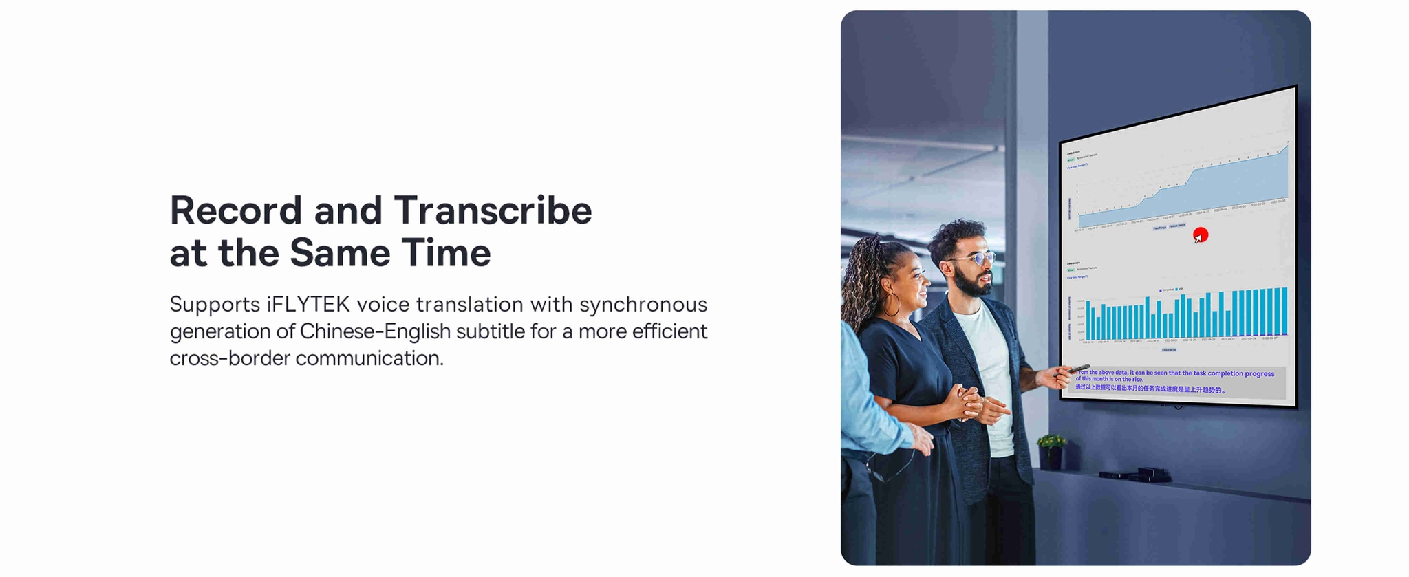 Baseus Orange Dot AI Wireless Presenter (Red Laser) - Rechargeable, Intelligent Voice Recording, Real-Time Voice Translation