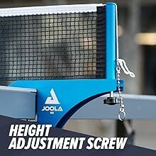 Système de vis de réglage de la hauteur.