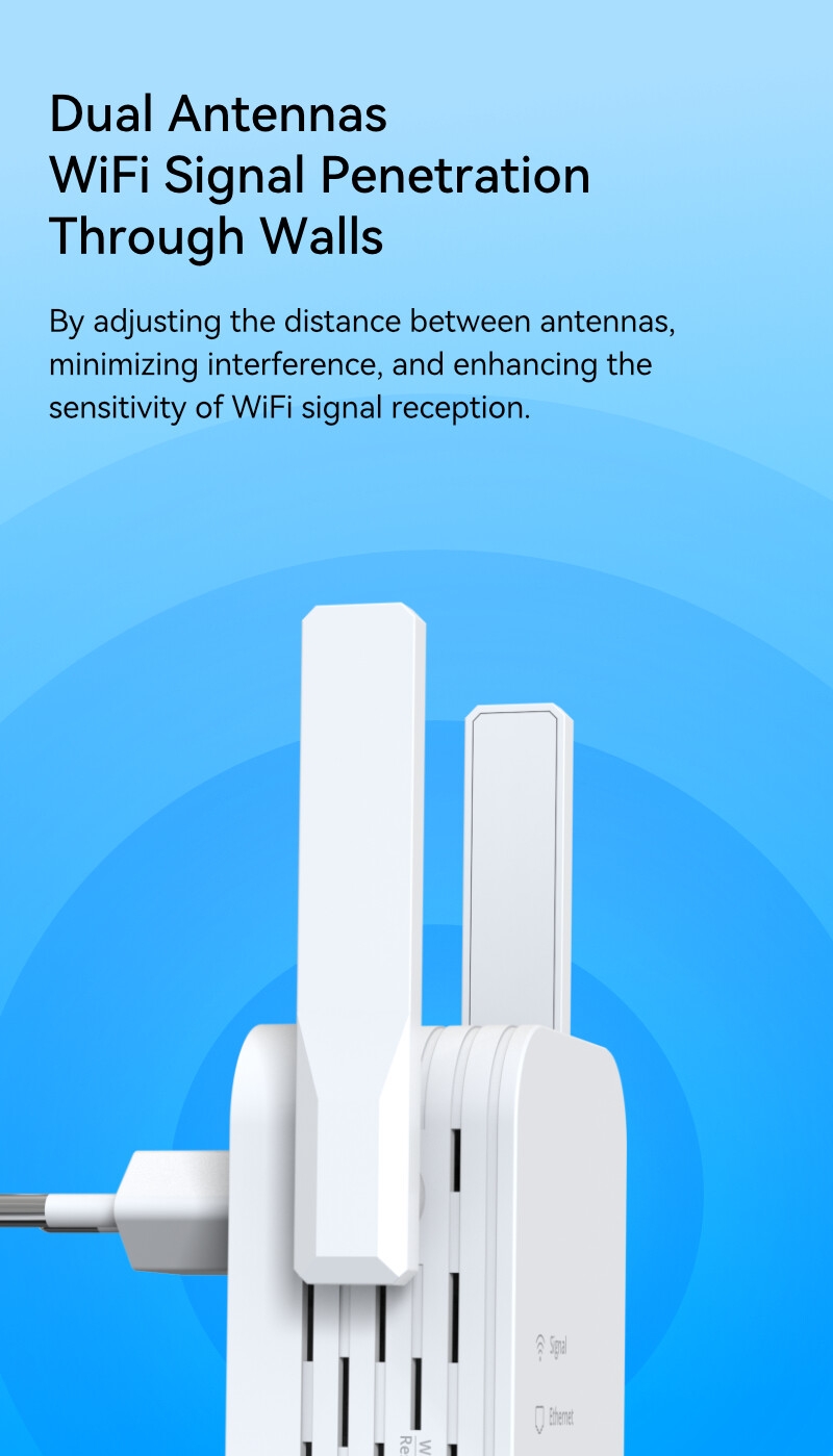 LB-LINK RE300 WiFi Extender with Ethernet Port  Long Range for Home  1 X 10/100Mbps fast ethernet Port