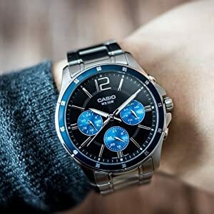 Bracelet en acier inoxydable Casio pour homme MTP-1374D-2A