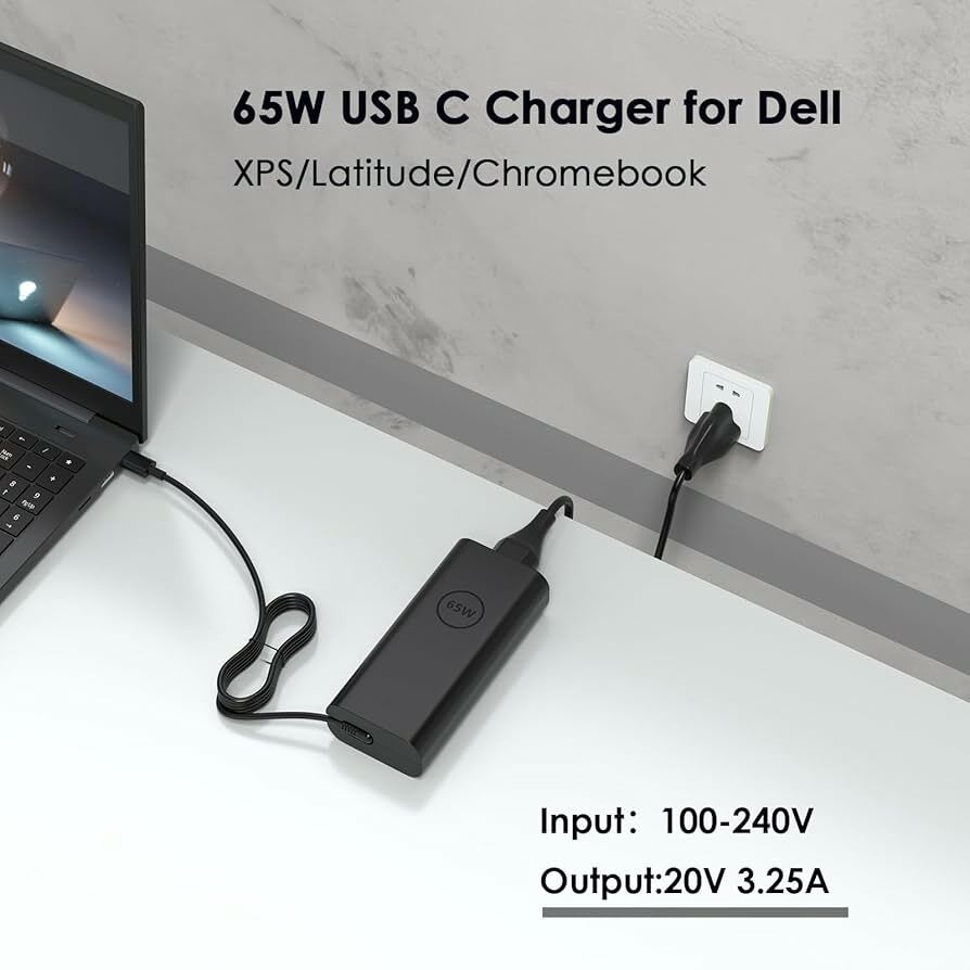 Amazon.com: New 65W USB C Laptop Charger for Dell Pro Rugged 13 14 Inspiron  15 3530 16 5630 7620 5425 5420 5630 5625 5630 7440 5620 7640 2-in-1  Touchscreen Business Laptop Power AC Adapter : Electronics