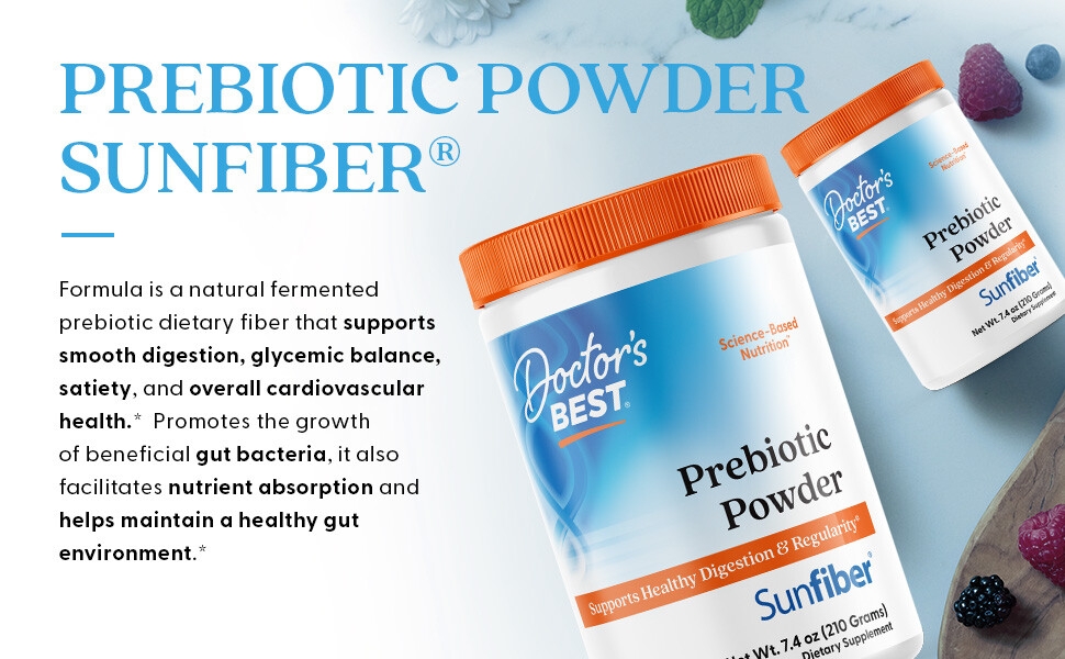 Prebiotic Powder Sunfiber, Fiber Powder