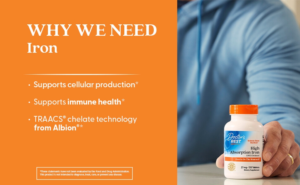 Iron, Doctors Best, Minerals, Vitamins, Immune Health