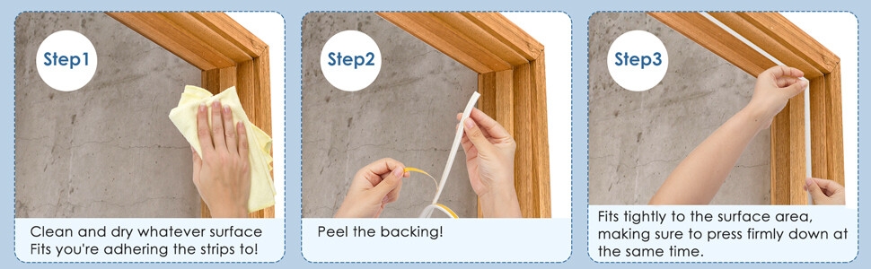 Les etaps d'installation du bas de porte anti bruit