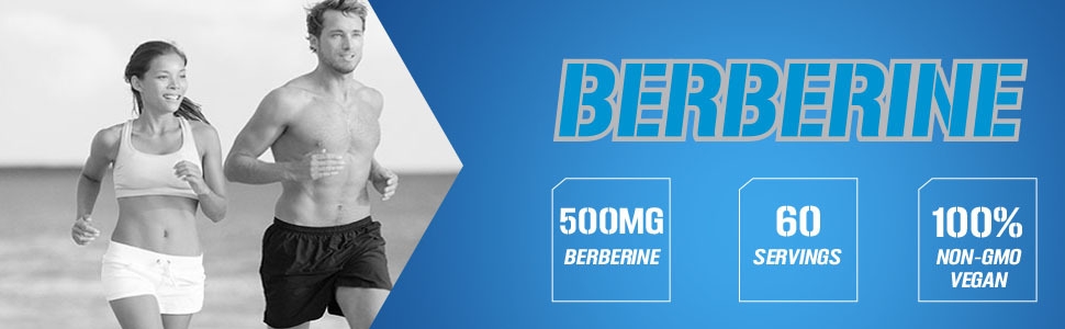 500mg Berberine 60 Servings 100% Non-GMO Vegan