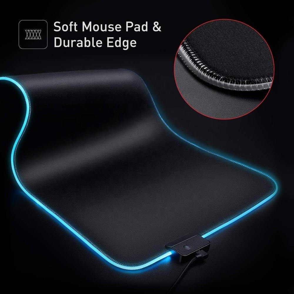 GameYes Tapis de Souris Gamer Lumineux, avec LED RGB 250x350 MM