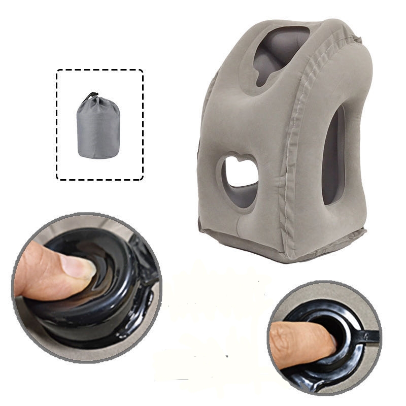 Oreiller gonflable de soutien corporel, maintien de la tête, pour les bras, repose-bras, coussin pour voiture, avion, train, voyage