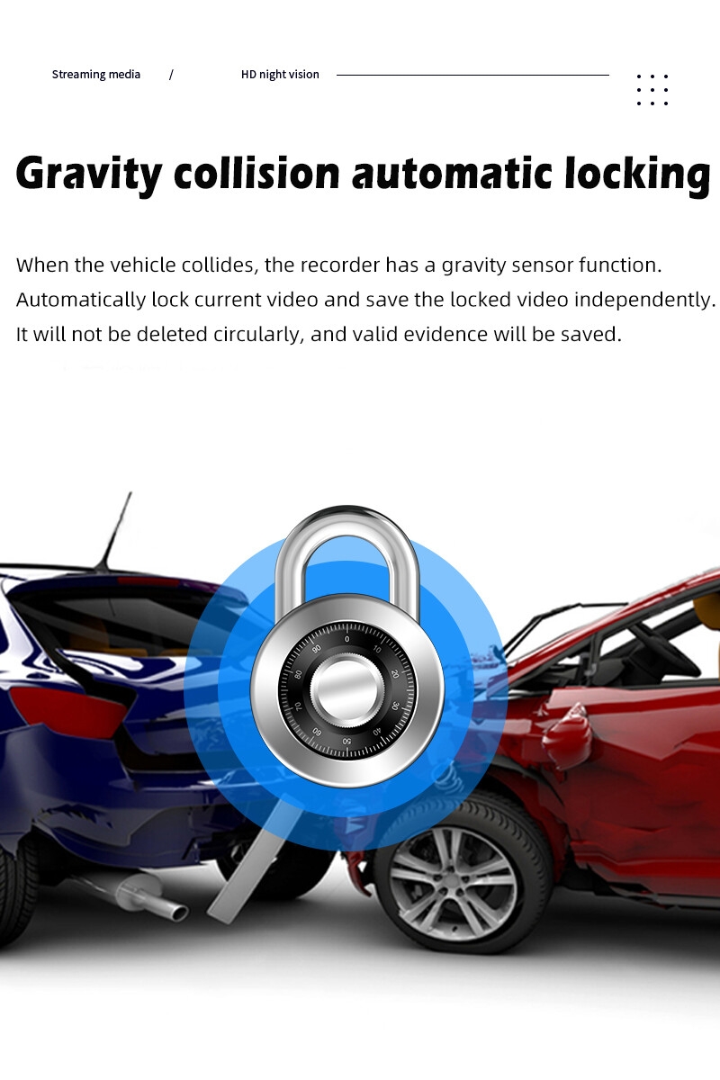 4G WiFi ADAS Car DVR Camera F8 3 Inch FHD 1080P Dash Cam Video Recorder DVR Android 8.1 Night Vision Outdoor Use Rear View