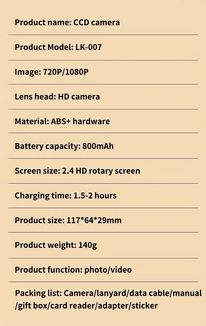 caméra numérique 4k   haute résolution pour vlog, selfie,   débutant, transport facile détails 17