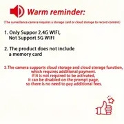 caméra de sécurité avec vision   en couleur, caméra vidéo hd   fil intérieure/extérieure, caméra     bidirectionnelle, caméra de sécurité wi-fi intelligente avec   des mouvements,  /inclinaison/  détails 0