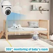 caméra de sécurité avec vision   en couleur, caméra vidéo hd   fil intérieure/extérieure, caméra     bidirectionnelle, caméra de sécurité wi-fi intelligente avec   des mouvements,  /inclinaison/  détails 5