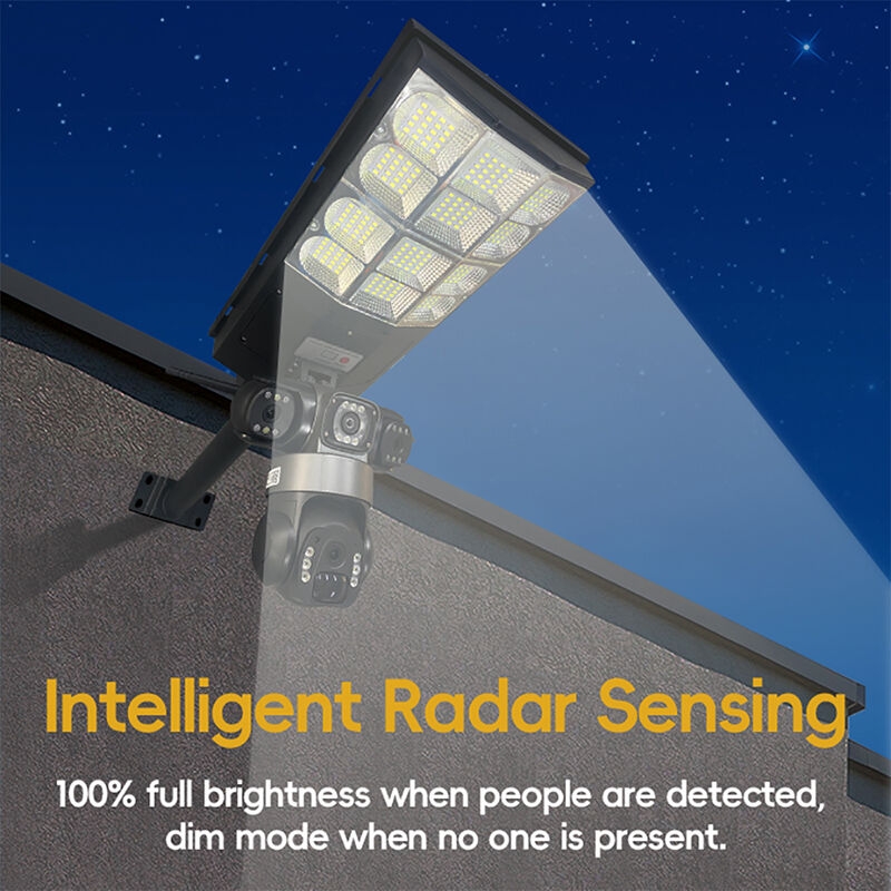 180W Battery 16000Mah Camara De Alumbrado Solcelle Kamara Solaire Streetlight V380 Pro 4G Sim Card CCTV Solar Lamp With Camera