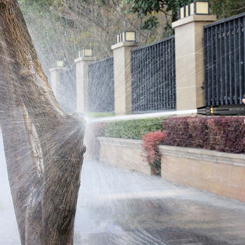 Pistolets de pulvérisation à haute pression tuyau d'arrosage mousse métallique lancer outil de lavage de voiture tuyau d'arrosage buse de mousse de pulvérisation pistolet à eau