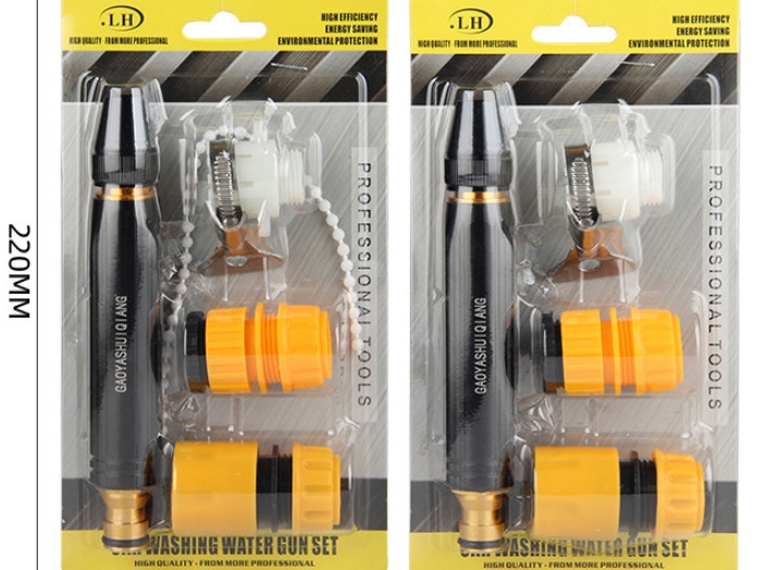 Pistolets de pulvérisation à haute pression tuyau d'arrosage mousse métallique lancer outil de lavage de voiture tuyau d'arrosage buse de mousse de pulvérisation pistolet à eau