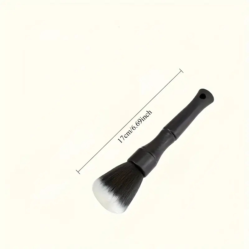 1pc brosse de détail intérieur de voiture – outil de nettoyage à poils souples pour   de bord, grilles daération et fentes – pas besoin de pile, brosse à poussière en plastique   pour le détail automobile, nettoyant intérieur de   - brosse à manche   - brosse à poils en plastique détails 0