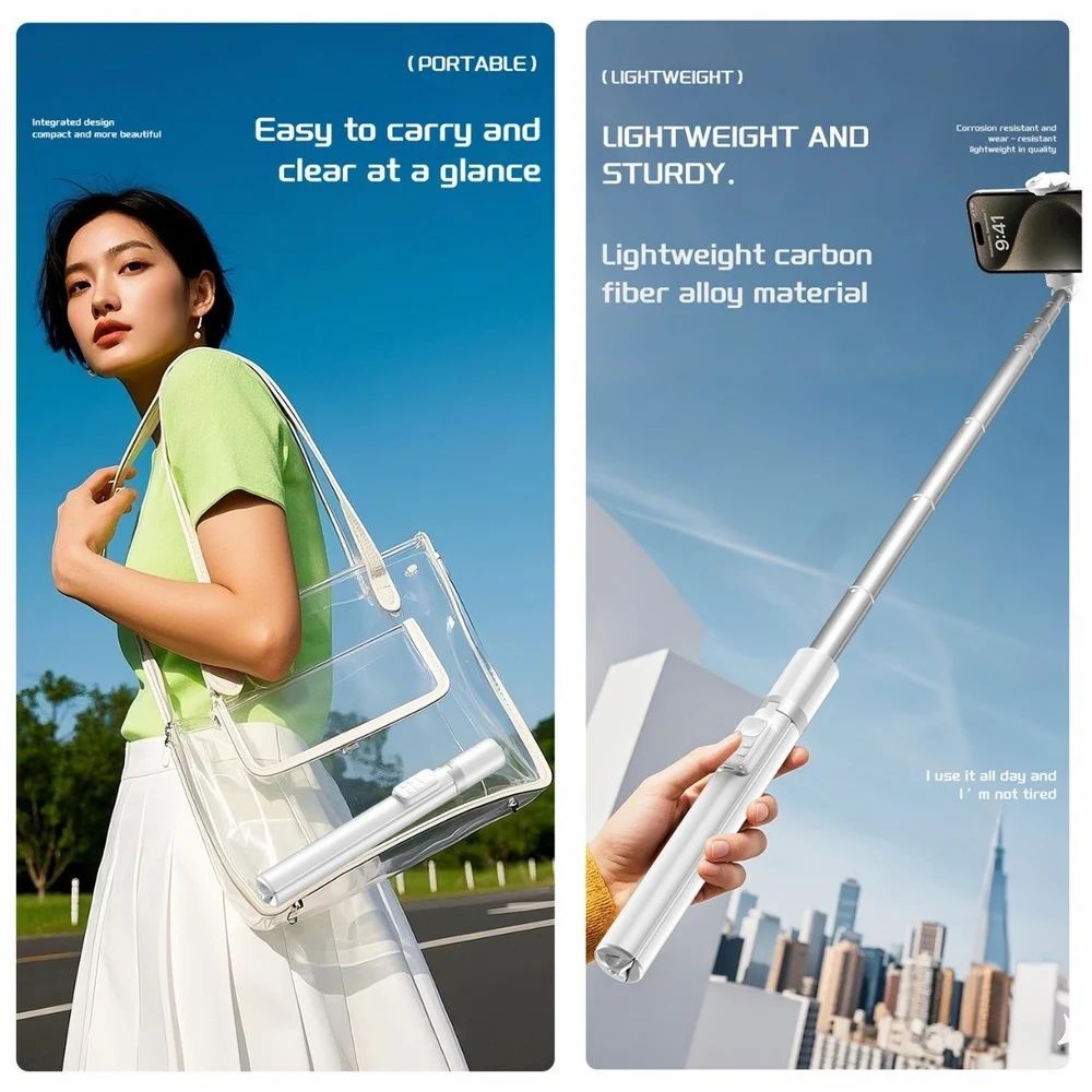 TITI-LIFT Tripod X96 / Magnetic Tripod /  Wireless Selfie Stick with Remote / Telescopic Stand-5