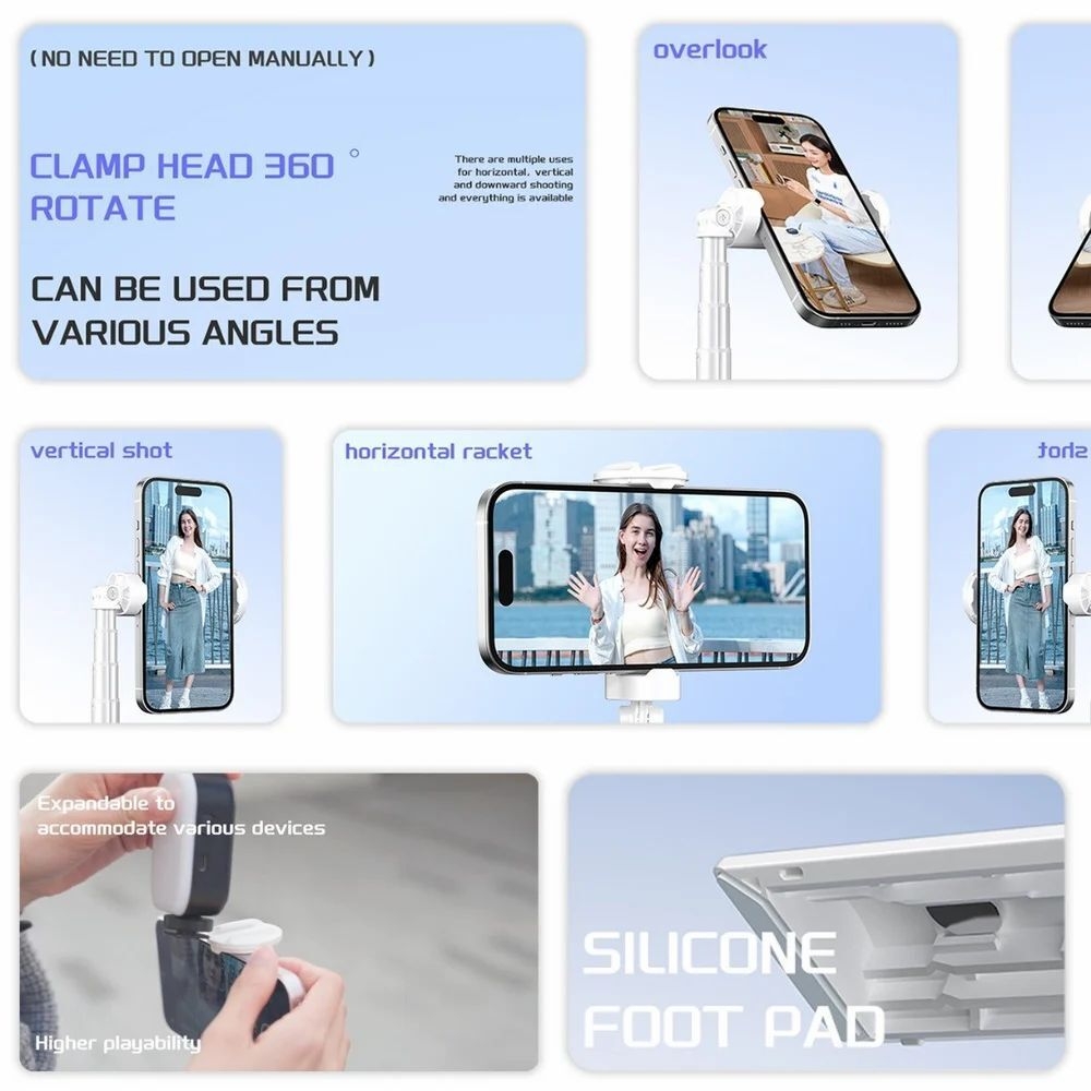 TITI-LIFT Tripod X96 / Magnetic Tripod /  Wireless Selfie Stick with Remote / Telescopic Stand-6