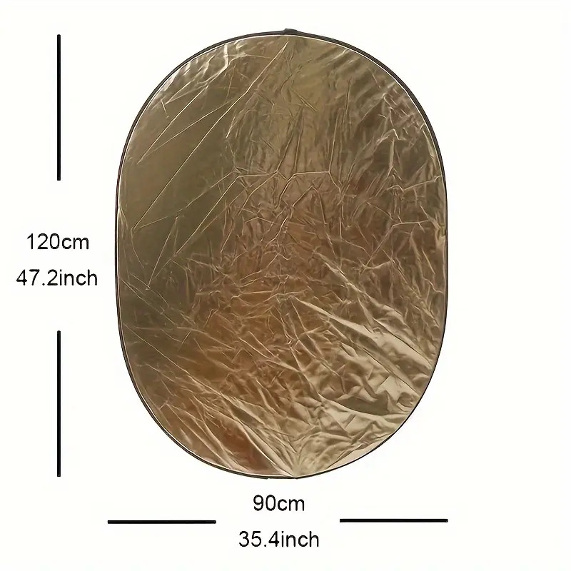 5 in 1 light reflector for photography photo collapsible photography reflector large oval portable collapsible lighting reflectors photography panel for studio video 60x90cm 23 6x35 4inch 90x120cm 35 4cm 47 2inch details 5
